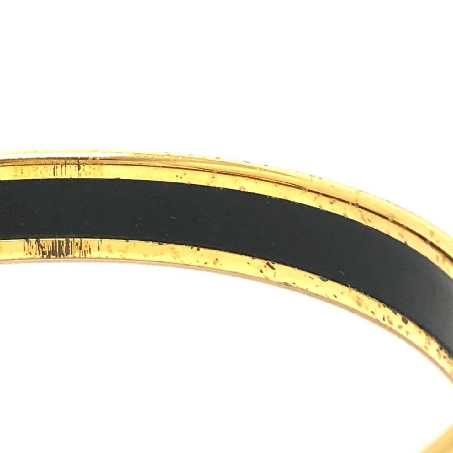 HERMES Hermes Enamel PM Bracelet/Bangle GP/Enamel Women's Red