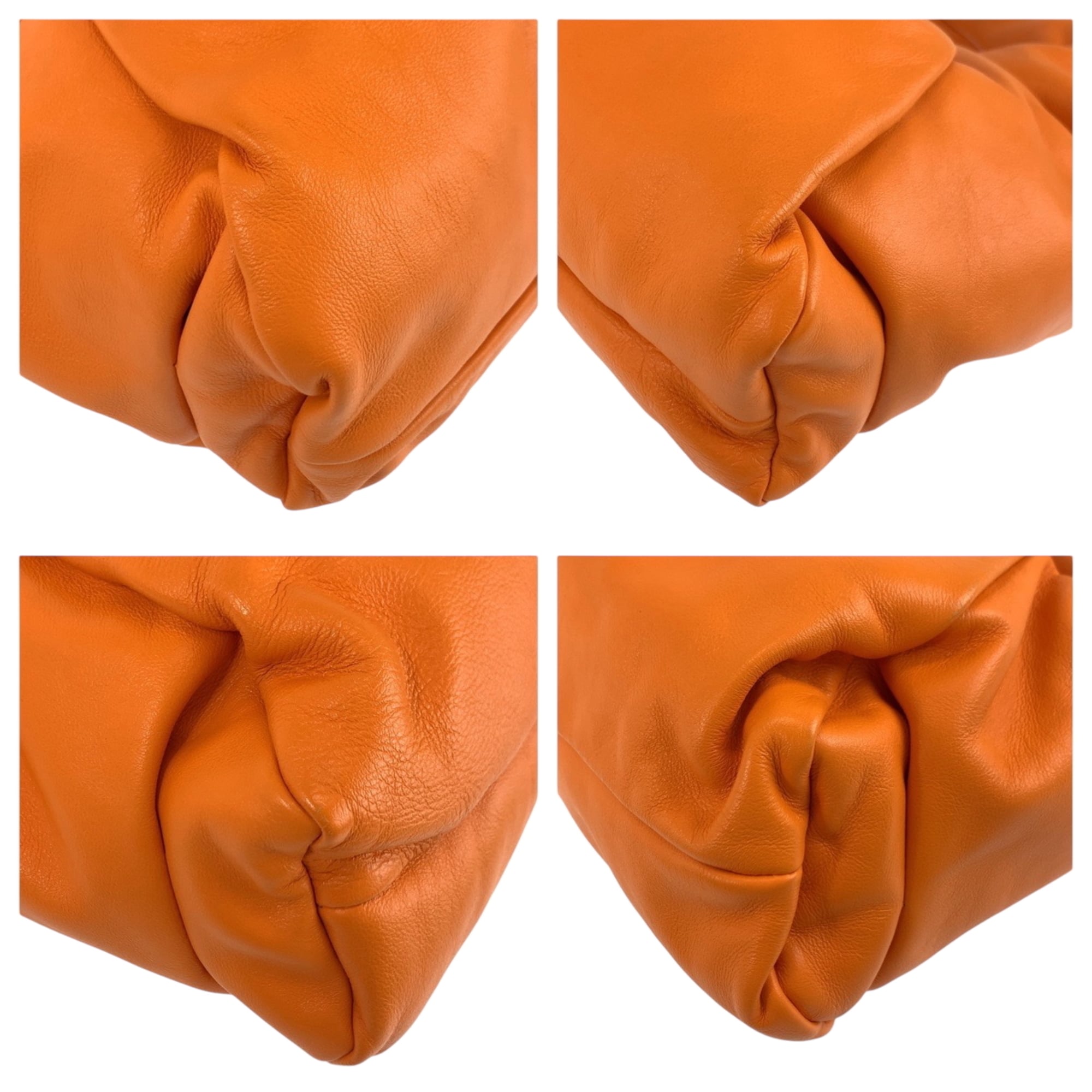 BOTTEGA VENETA The Shoulder Pouch in Orange Leather (BO8576669L) - Hobo Bag/Handbag for Women