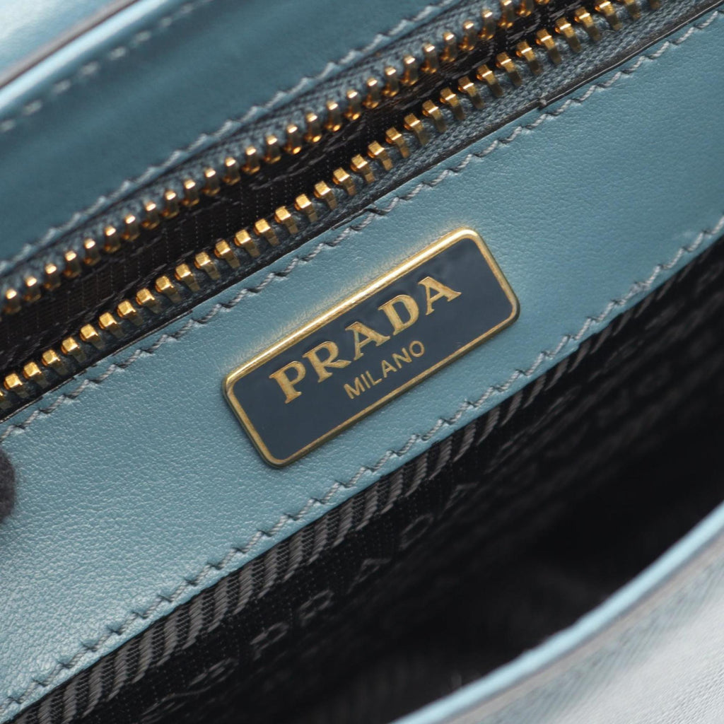 Prada Saffiano Leather Shoulder Bag for Women, Green