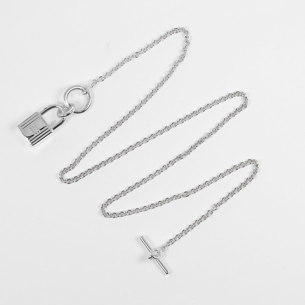 Hermes Cadena Amulet Necklace Silver 925 Approx. 12.16g Women's — Like New