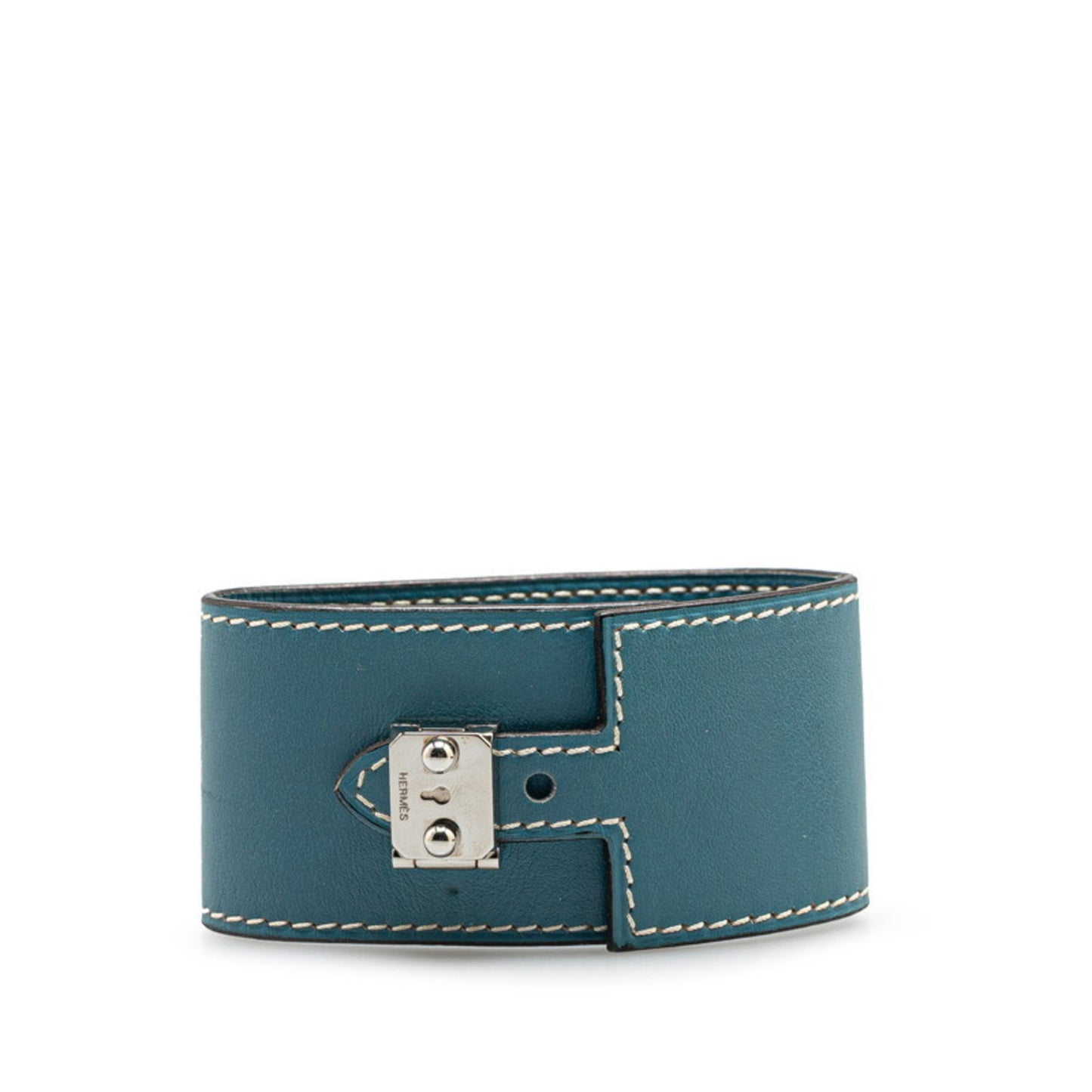 Hermès Sac a Depeche Bracelet, Blue, Barenia, Women's, HERMES