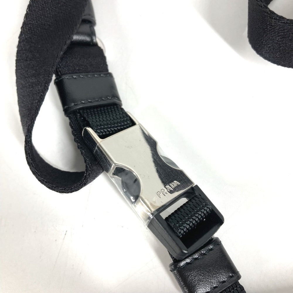 PRADA 2YG008 Triangle Logo Pet Leash Handbag Pouch for Dogs and Pets - Nylon, Blue. (Suitable men women.) — Like New