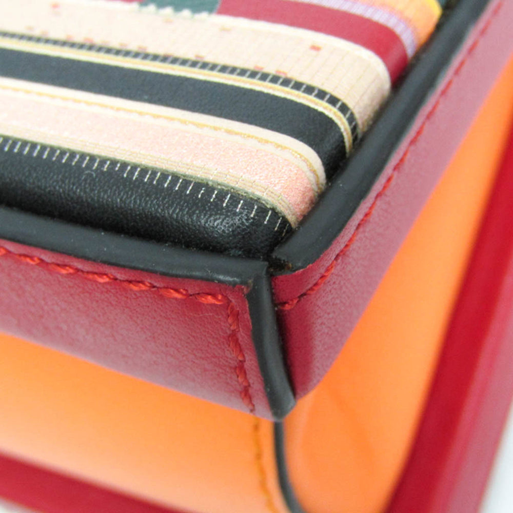 Loewe POSTAL Small Bag BEIJIN 309.37.W85 Women's Leather Handbag,Shoulder Bag Orange,Red Color — Like New