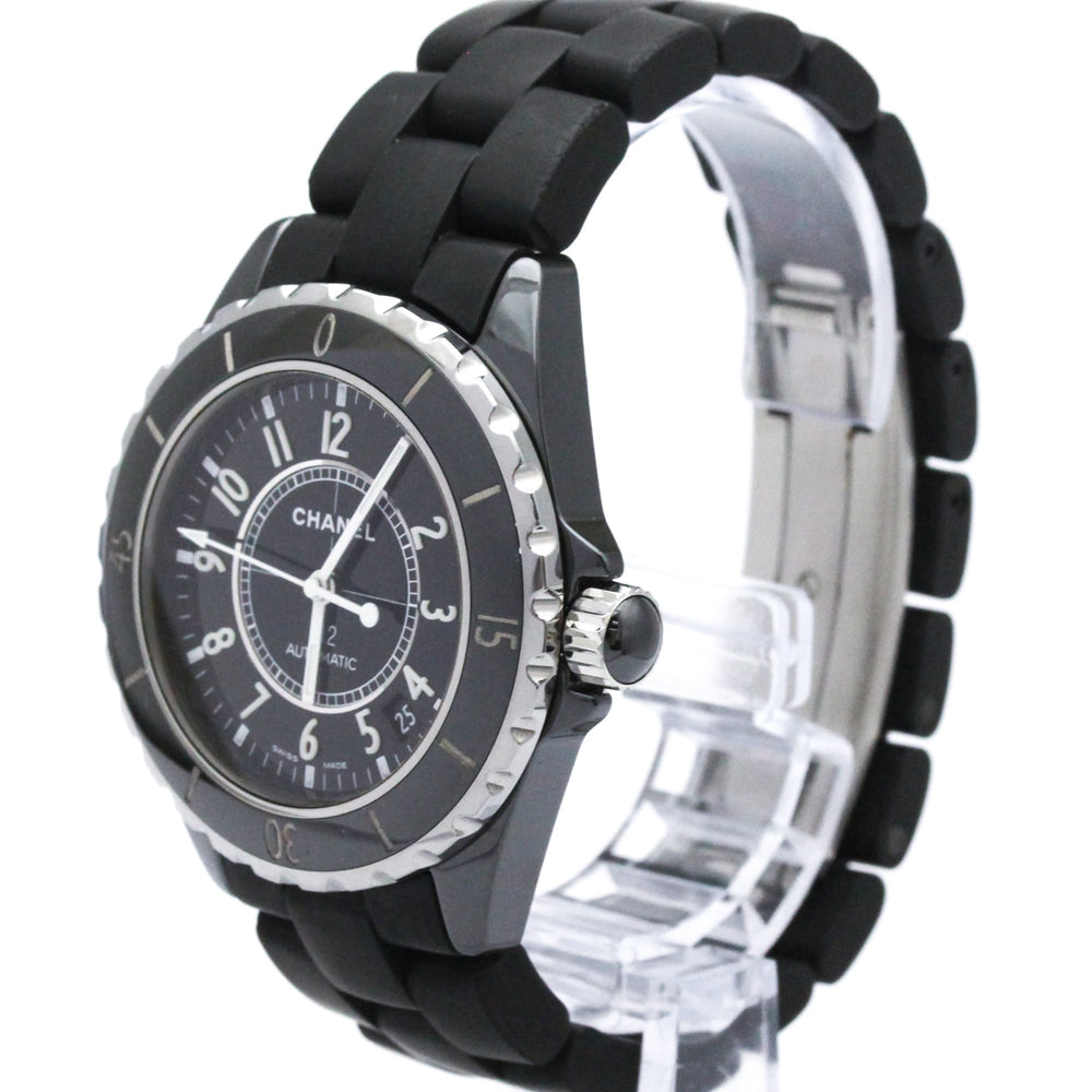 CHANEL J12 Ceramic Rubber Automatic Mens Watch H0684 Polished — Very Good