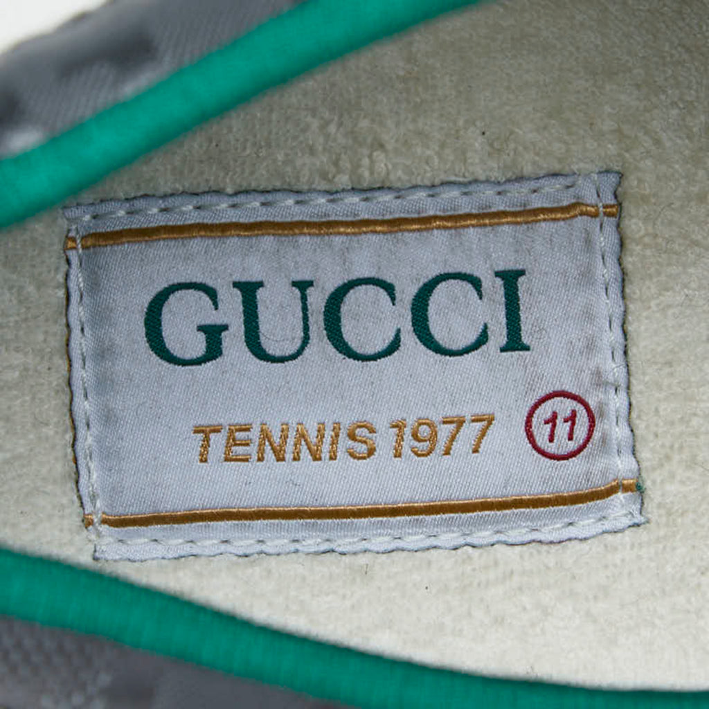 Gucci Webline Tennis 1977 Sneakers, Size 11, Grey and Multicolor Canvas, Men's, GUCCI