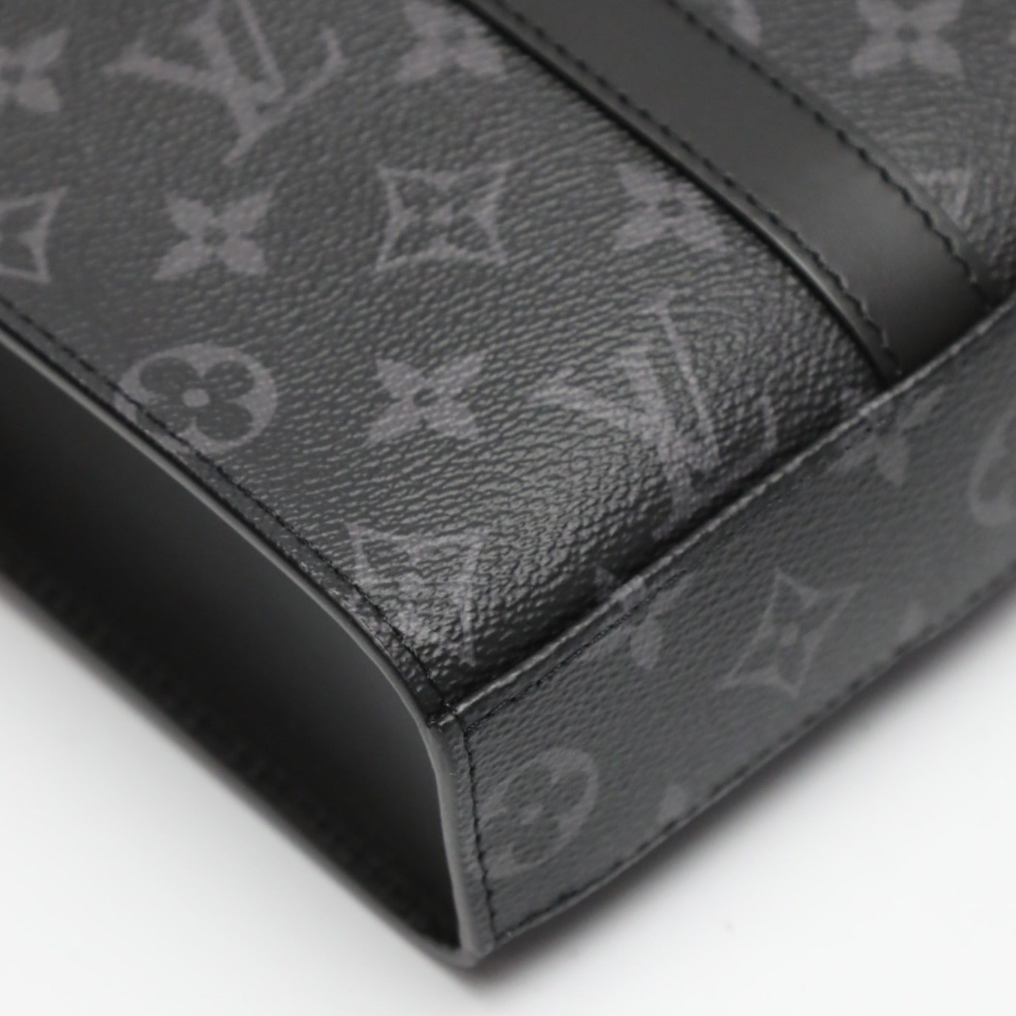 Louis Vuitton LOUIS VUITTON Tote Bag Shoulder Monogram Eclipse Sac Plat Cross Canvas M46456 Black LV — Like New