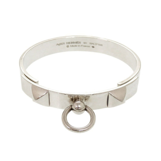 Hermès Collier de Chien PM Size SH Silver 925 Bangle Bracelet 1566 HERMES