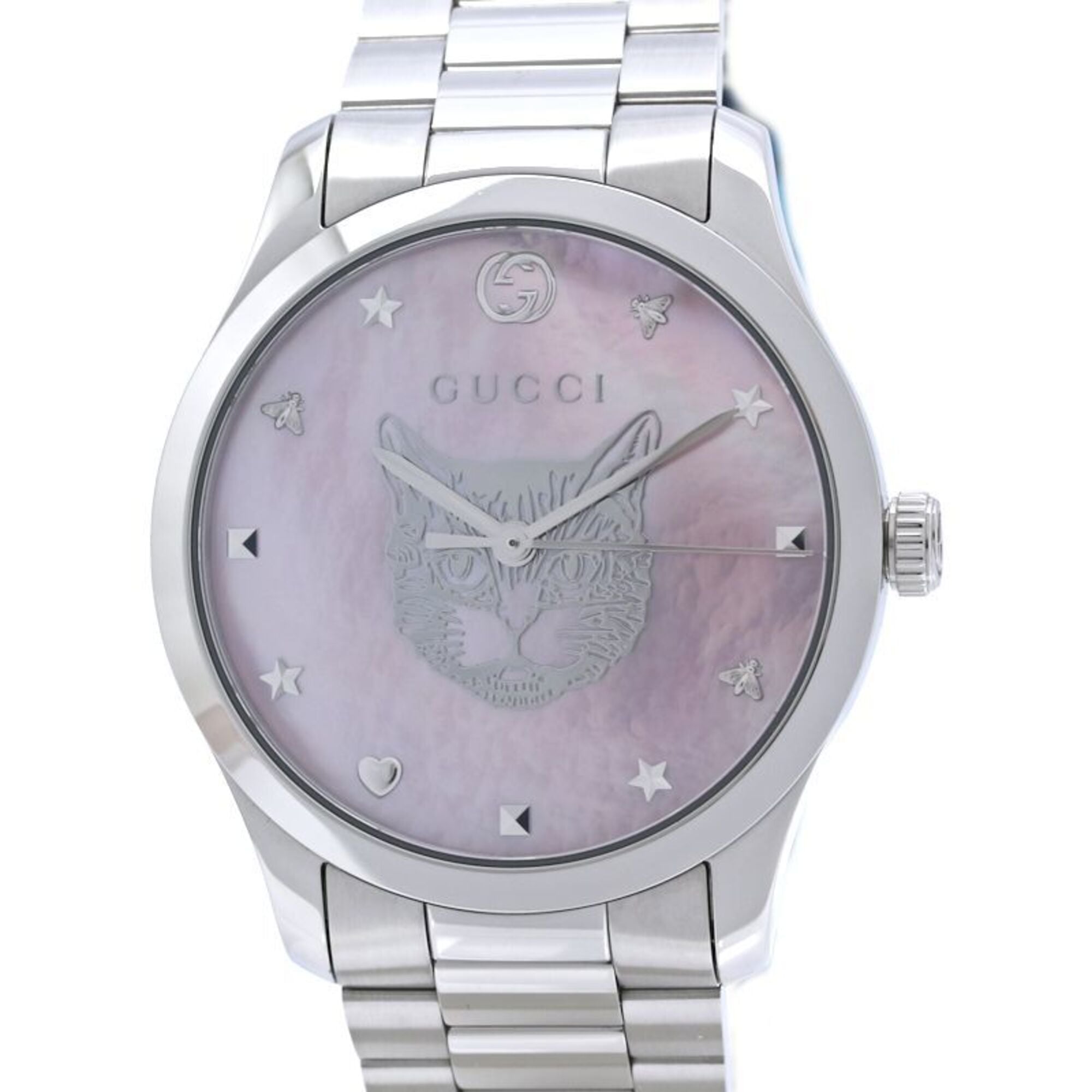 GUCCI G-Timeless Mystic Cat YA1264166 126.4 Watch Boys SS 40578 — Very Good