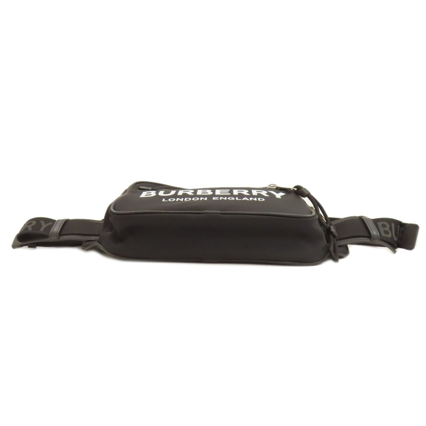 Burberry logo hip bag/waist bag in nylon material for women.