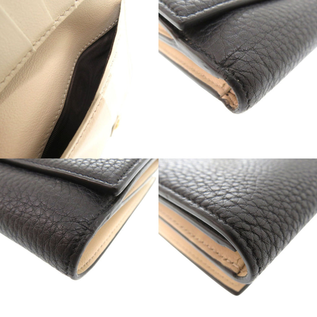 Like new Fendi PEEK A BOO bifold wallet 8M0438 A91B F11IE calfskin 0197