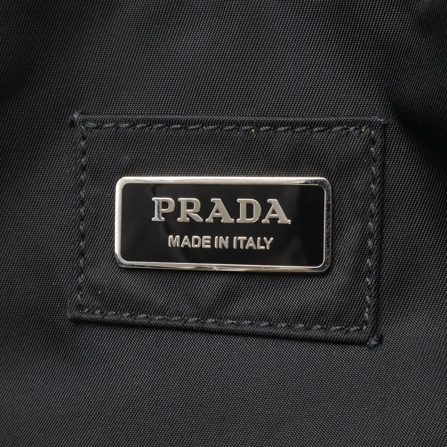 PRADA Triangle Waist Pouch Bag, Body Nylon, Black, 2VL001