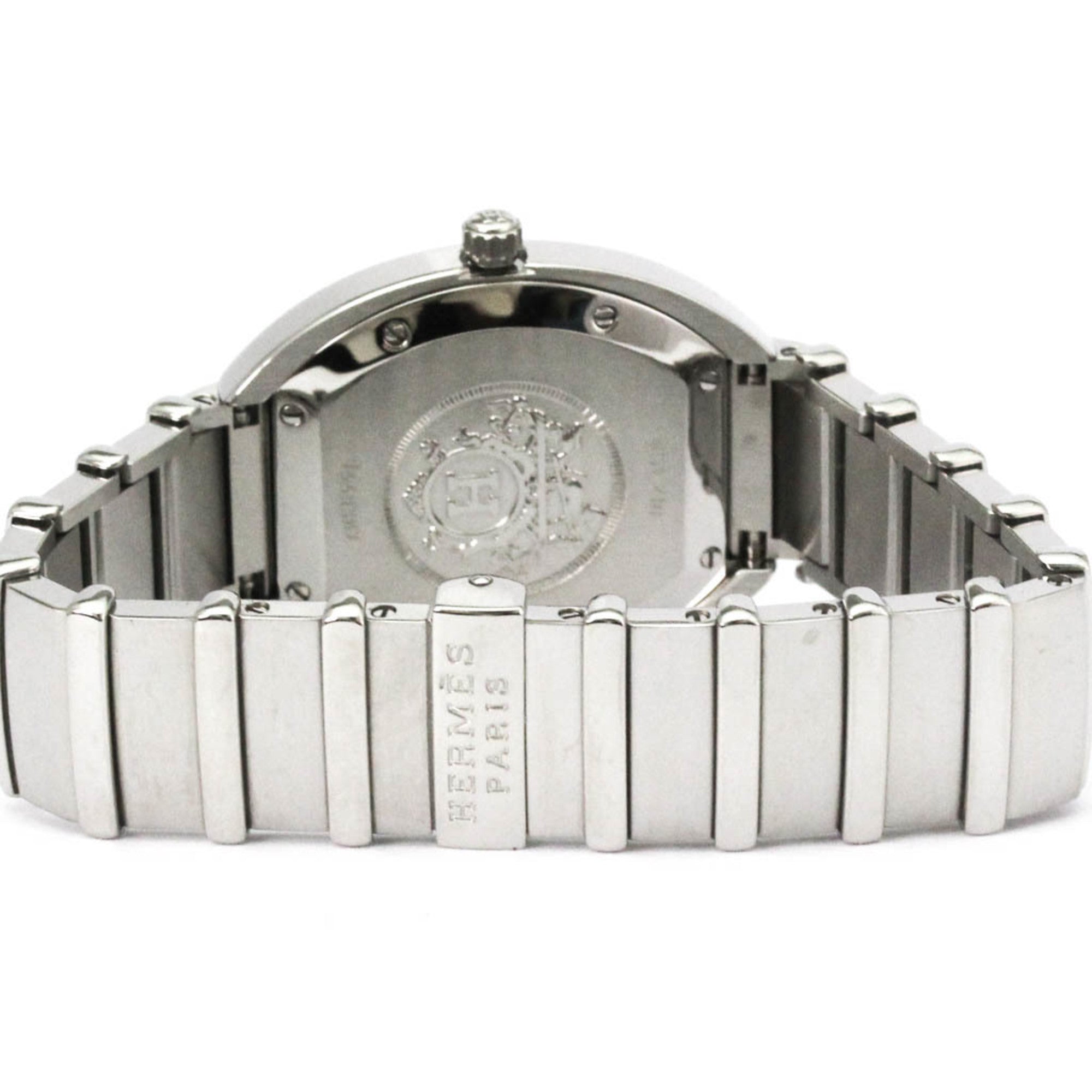 HERMES Espace Stainless Steel Quartz Ladies Watch ES1.210 Polished — Very Good