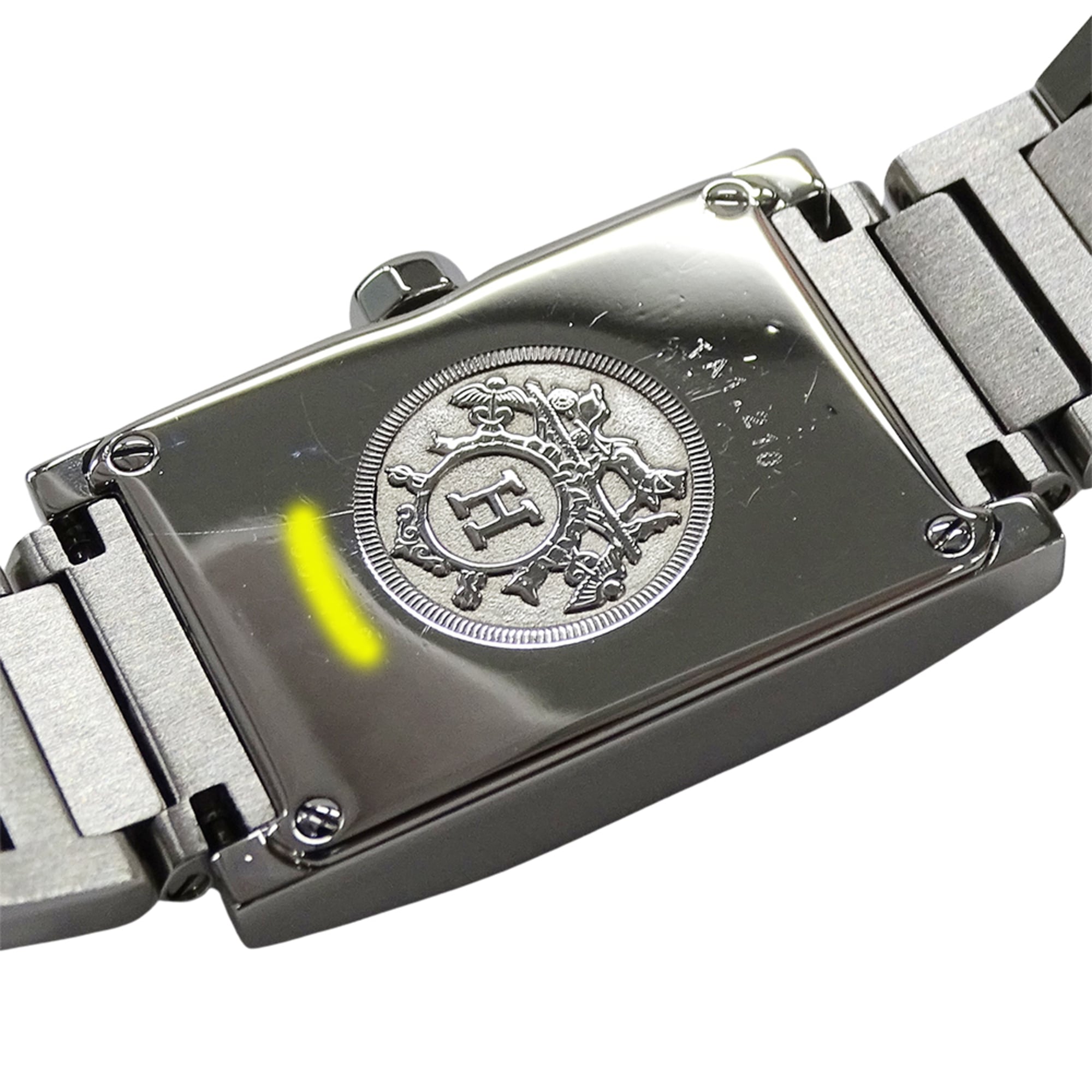 Hermes HERMES Women's Watch, Tandem Shell Quartz, Stainless Steel (SS) TA1.210, Silver, Square, Polished — Good