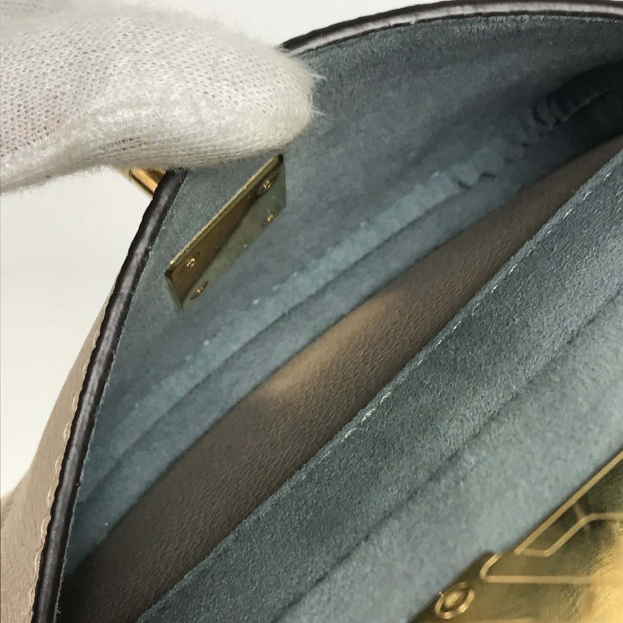 LOUIS VUITTON M57688 Lockme Bucket NV Handbag, 2-Way Drawstring Shoulder Bag, Leather, Women's, Sand Beige — Like New