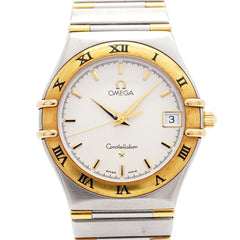Omega Constellation Half Bar 1312.3 Silver Dial Watch (Boys' Size) — Good
