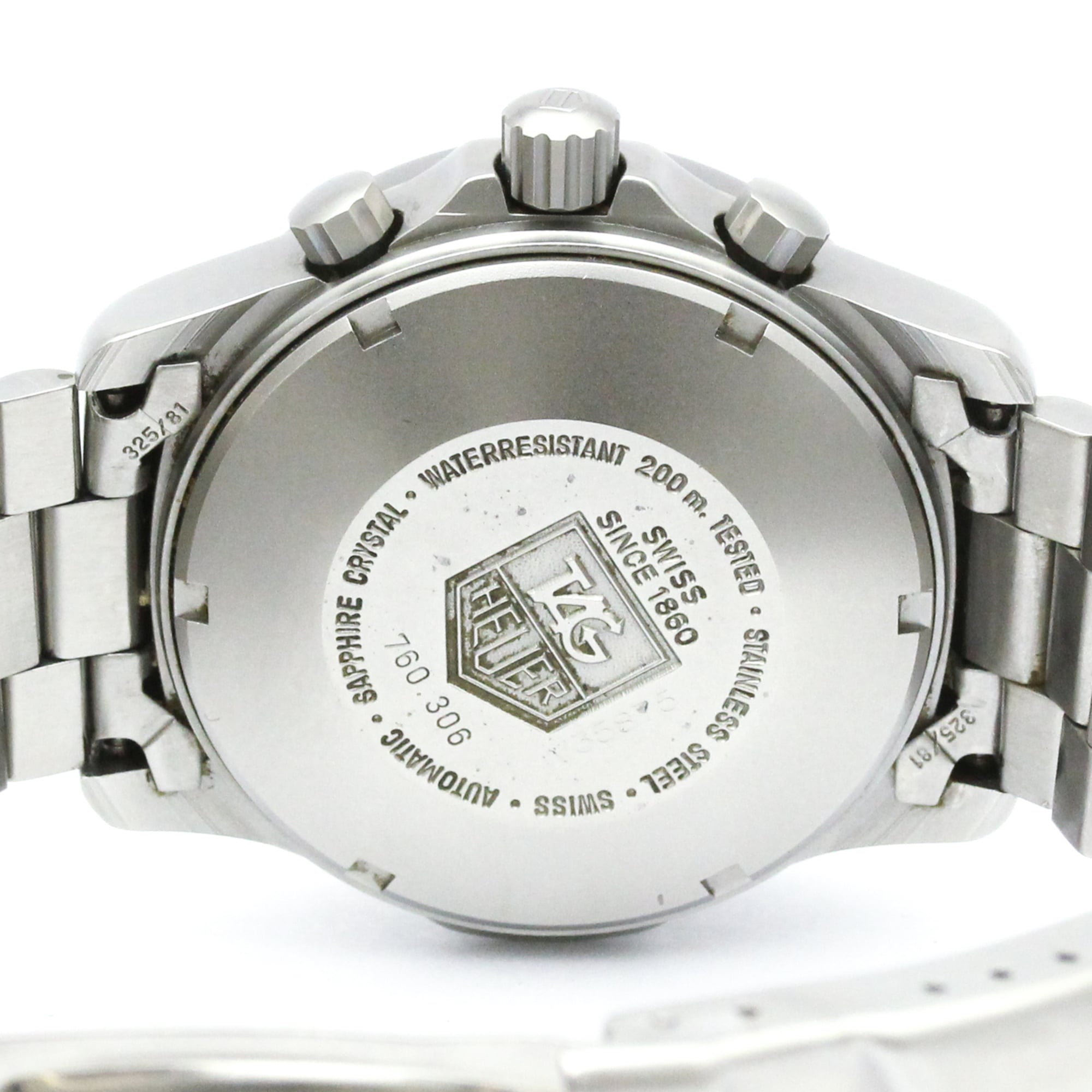 TAG HEUER 2000 Chronograph Stainless Steel Automatic Watch 760.306 — Very Good