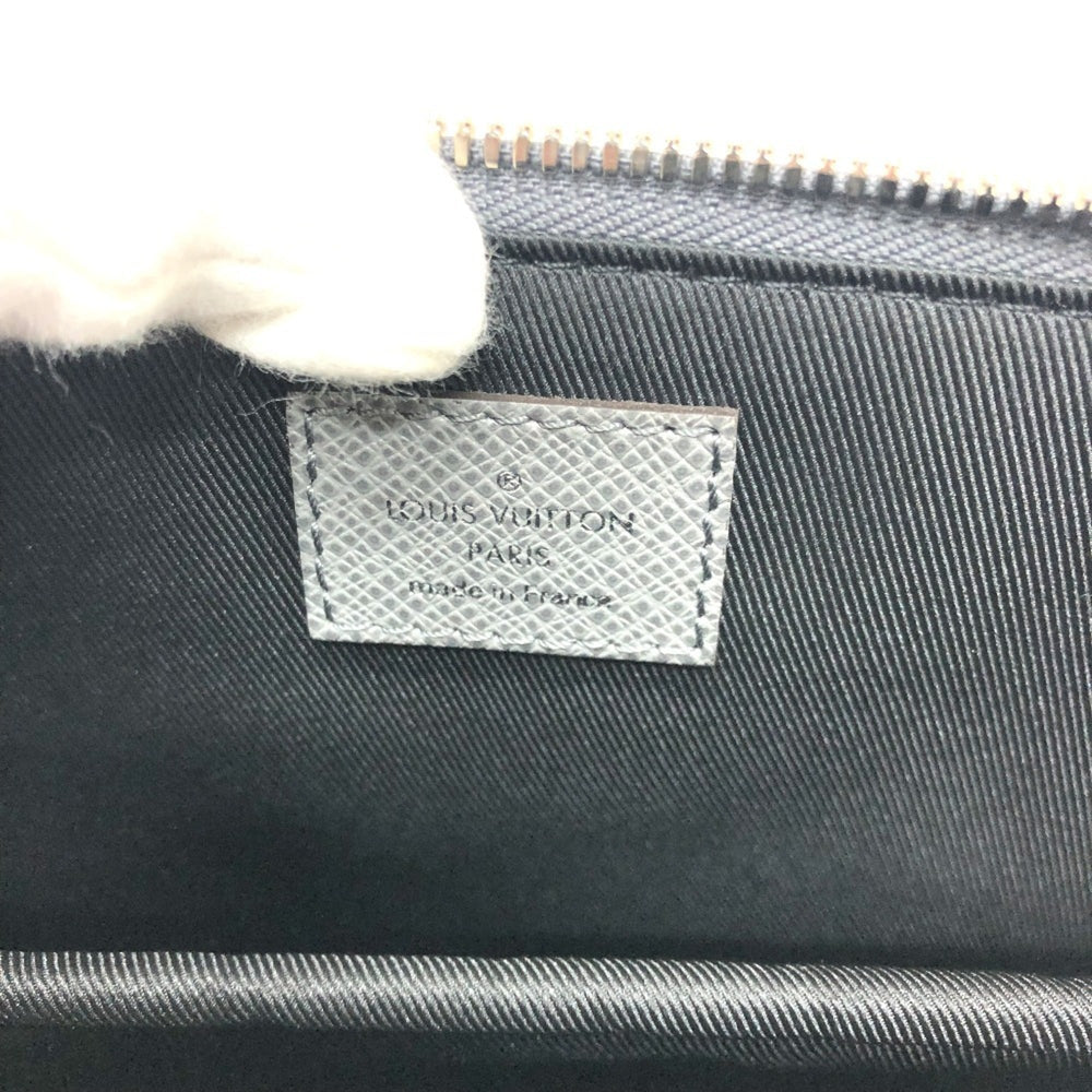 LOUIS VUITTON M30856 Taiga Slim Briefcase, 2-Way Bag, Shoulder Business Leather, Men's, Gracie Gray, Like New — Like New