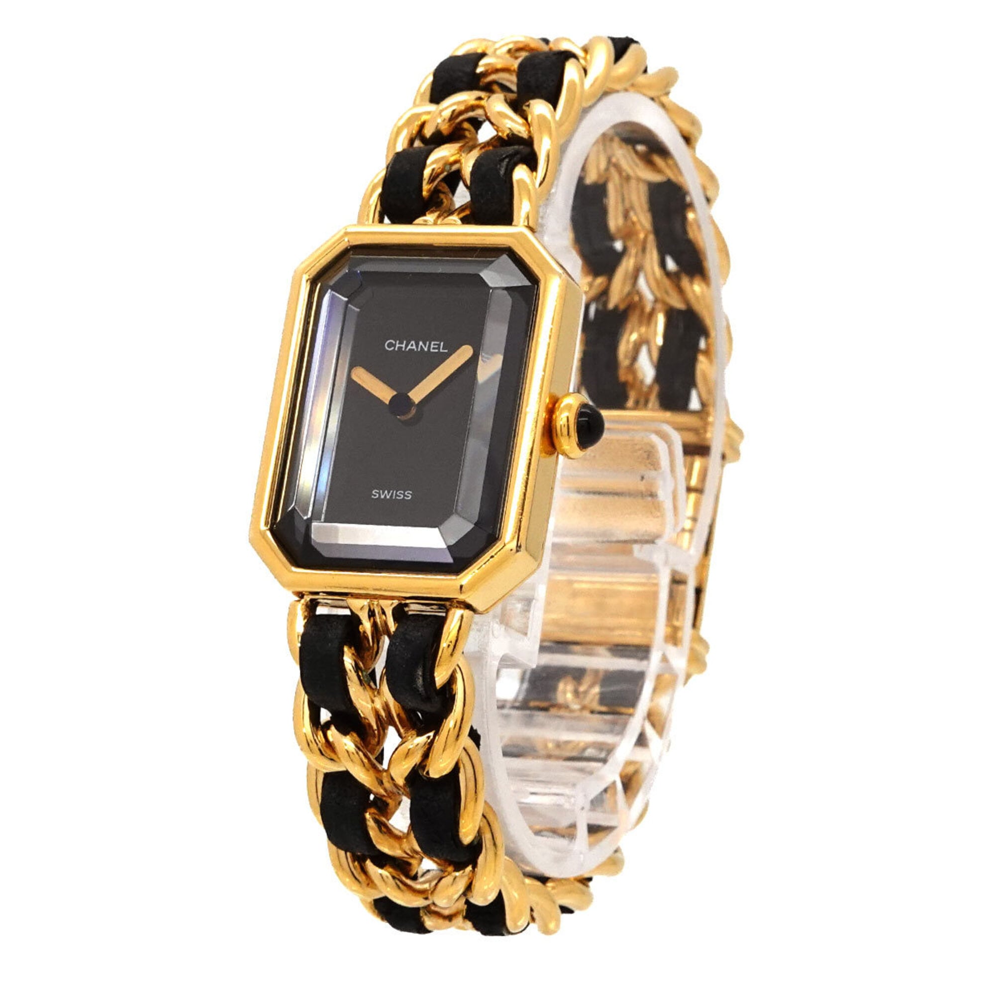 Chanel Premiere H0001 Women's Watch, Size M, Black & Gold, Quartz Movement — Very Good
