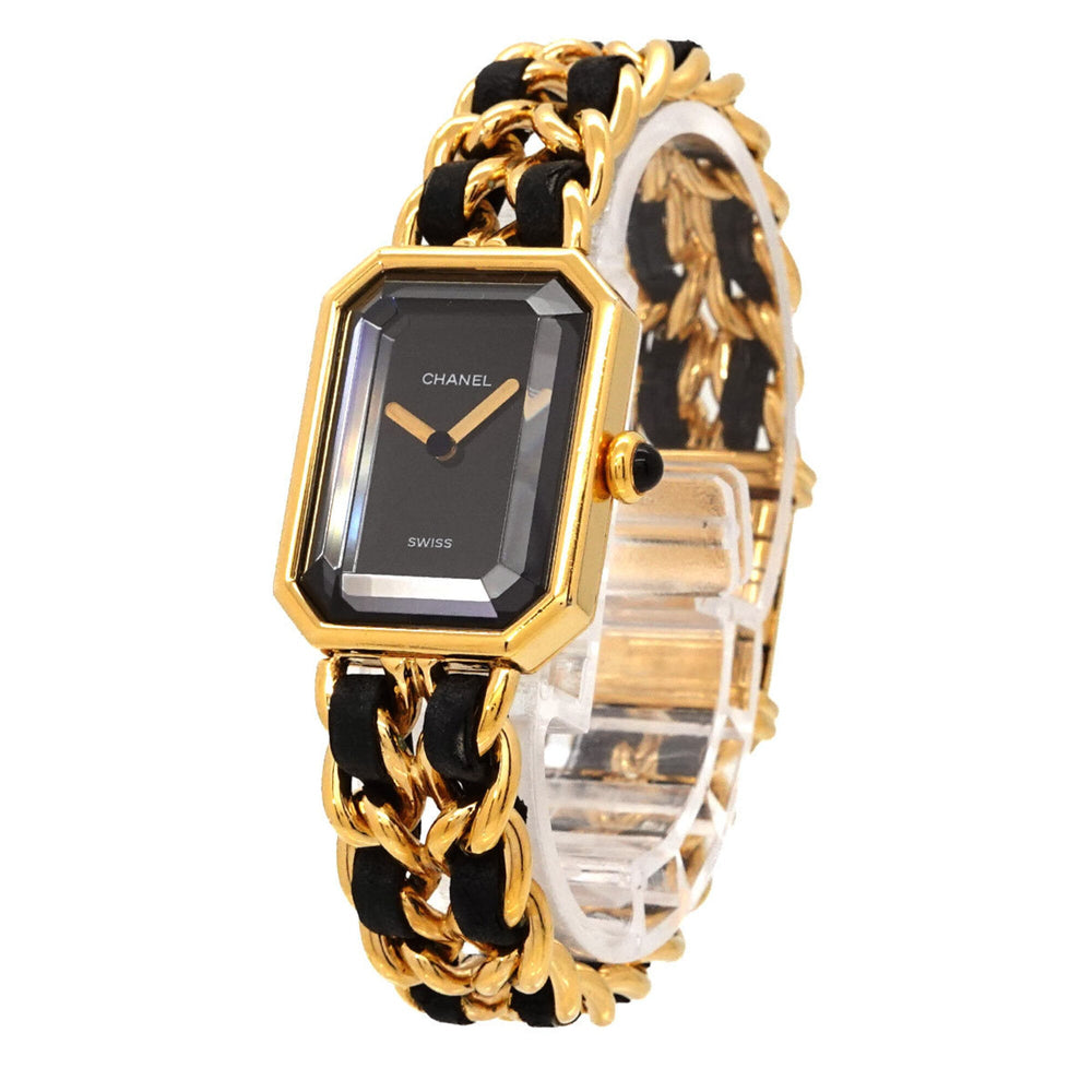 Chanel Premiere H0001 Women's Watch, Size M, Black & Gold, Quartz Movement — Very Good