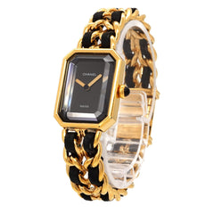 Chanel Premiere H0001 Women's Watch, Size M, Black & Gold, Quartz Movement — Very Good