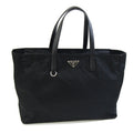 Prada Tote Bag BR3283 Black Nylon Leather Women's PRADA