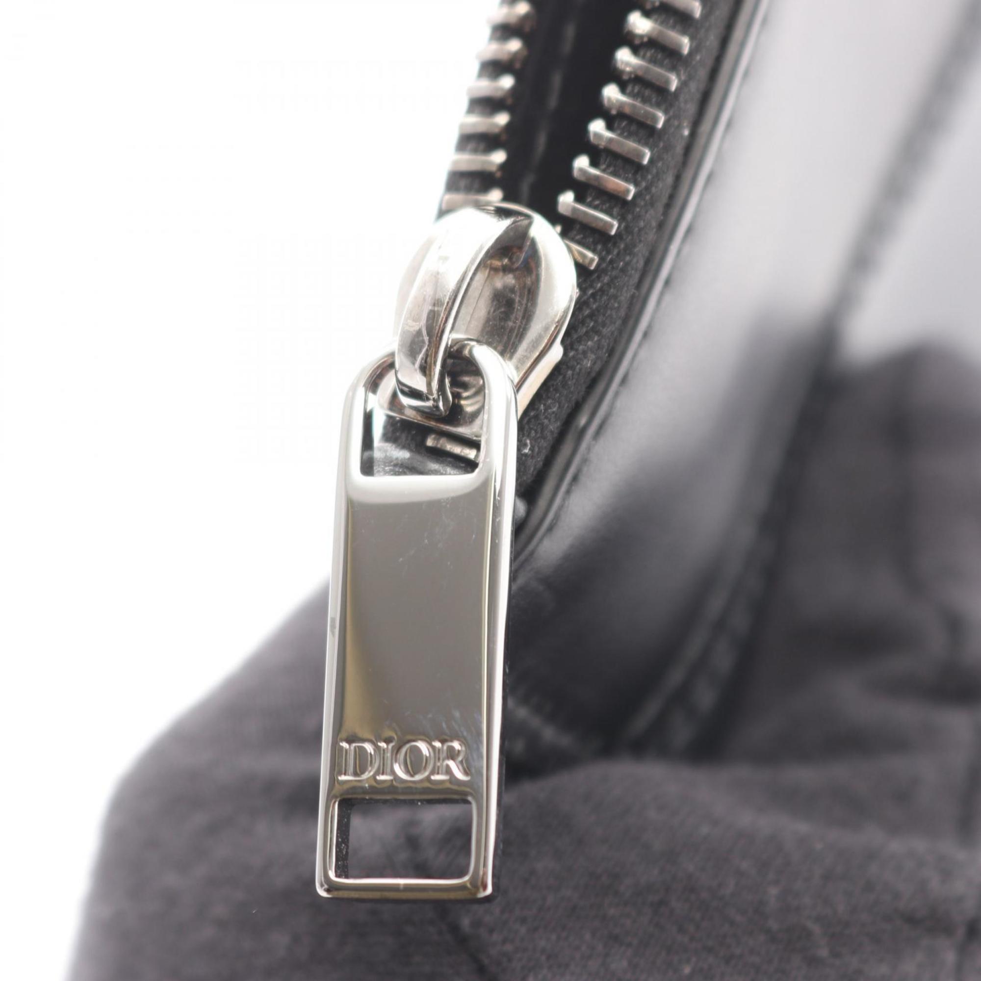 Christian Dior Dior second bag, clutch leather men's, black, gray