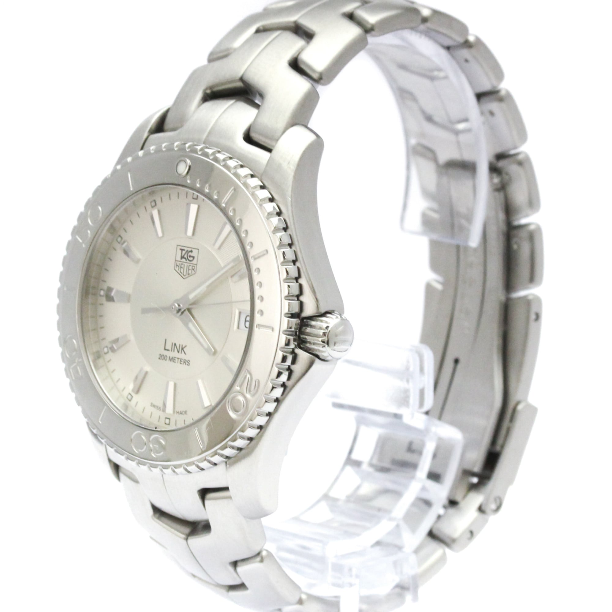 TAG HEUER Link Stainless Steel Quartz Mens Watch WJ1111 Polished — Very Good