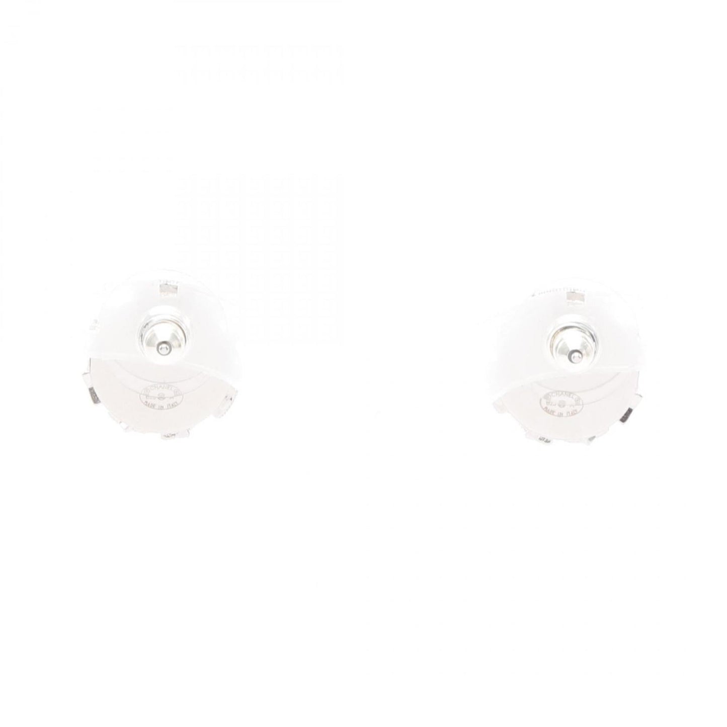 CHANEL Coco Mark Star Earrings, Stainless Steel with Rhinestones, Women's, Silver and Clear