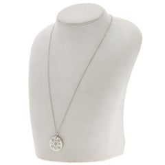Gucci Icon Bloom Circle Necklace 18K White Gold Women's GUCCI — Like New