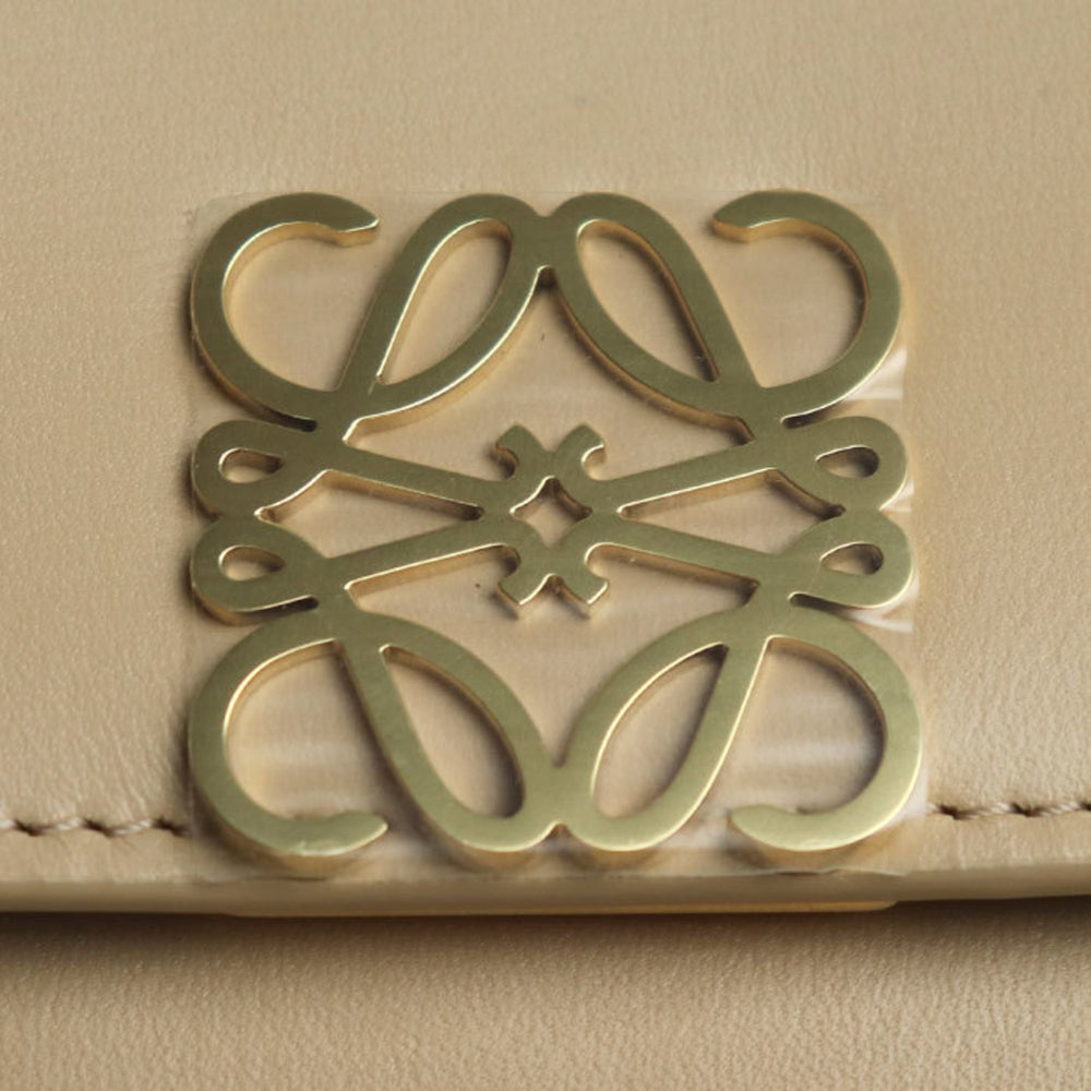 LOEWE Goya Long Chain Clutch Bag Beige A896O45X01 Women's — Like New