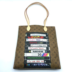 LOUIS VUITTON M45198 Monogram Reverse Video Print Carry It Shoulder Bag Tote Canvas Women's Brown — New - Store Return
