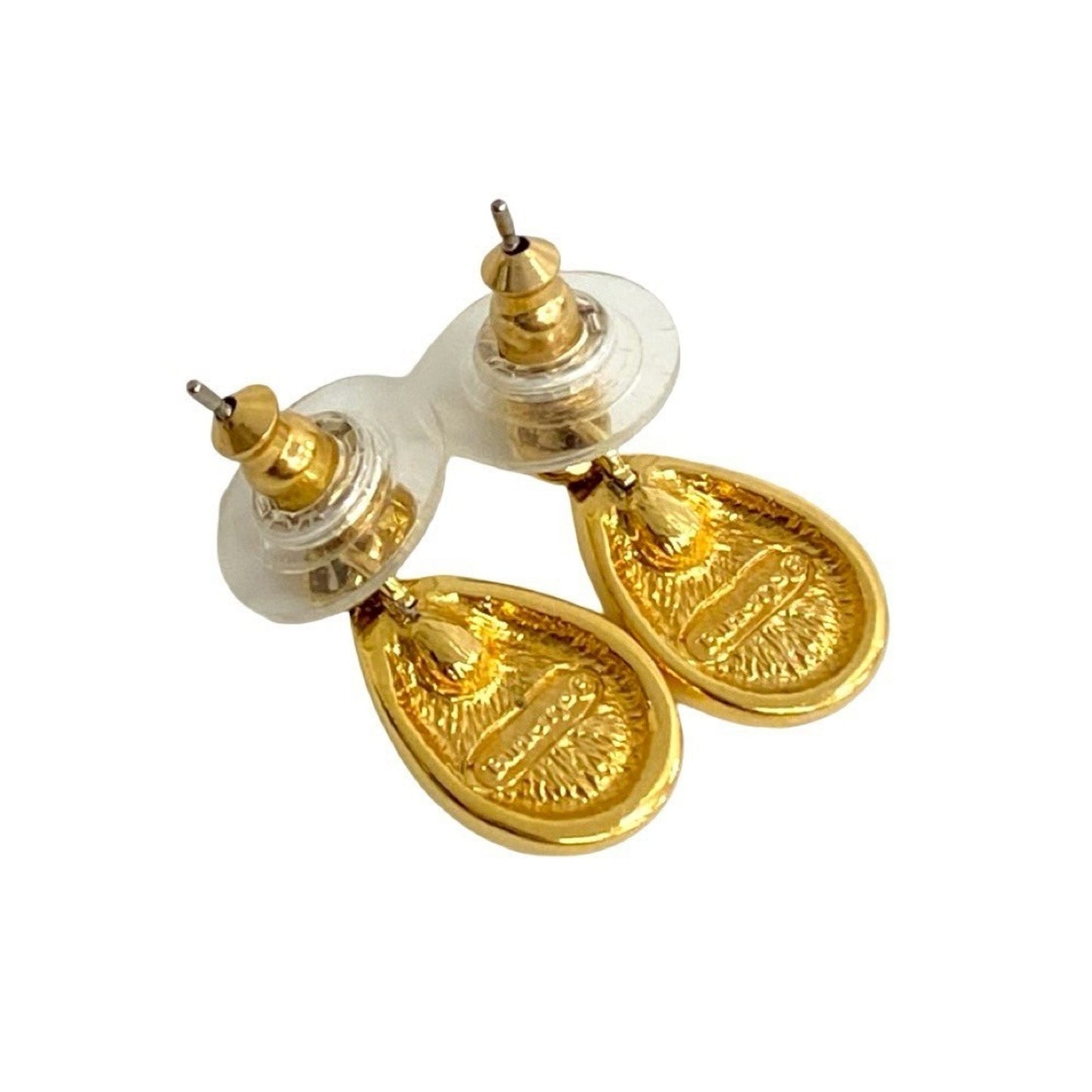 Burberry's Nova Check earrings, women's, yellow, 52655