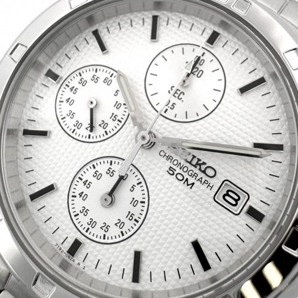 SEIKO Watch SND367PC Quartz White Men's/Boys' — New - Store Return