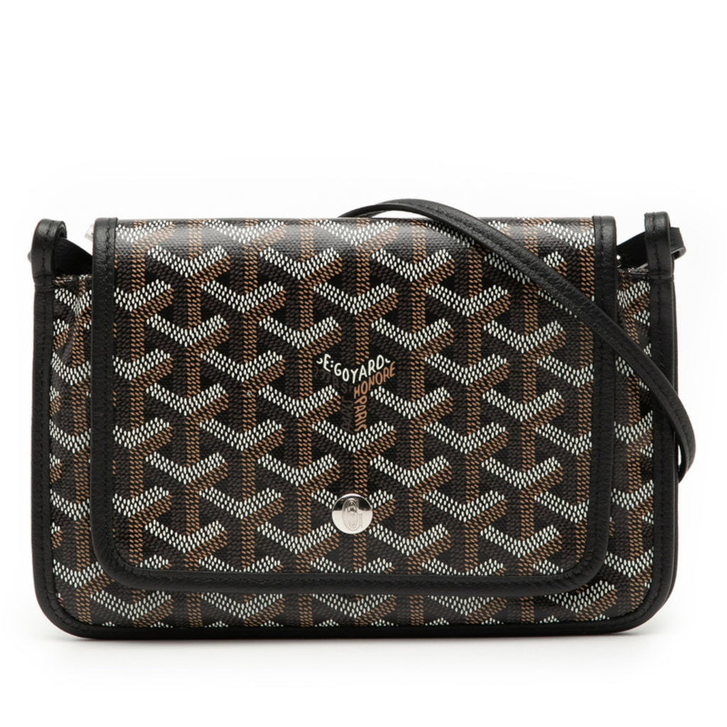 Goyard Plumet Shoulder Bag Pouch Wallet Black Multicolor Leather Women's GOYARD