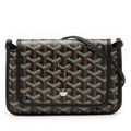 Goyard Plumet Shoulder Bag Pouch Wallet Black Multicolor Leather Women's GOYARD