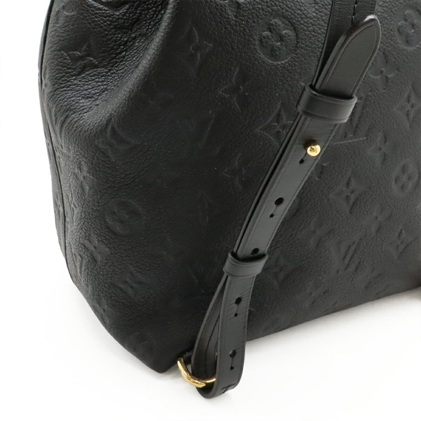 LOUIS VUITTON Monogram Empreinte Montsouris PM Backpack in Noir and Black (M45205)