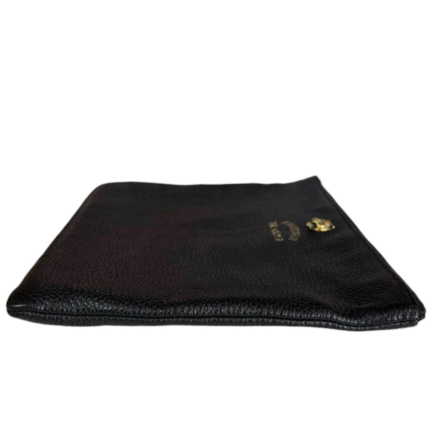 Pre-owned Gucci Animalier Tiger Clutch Bag, Leather 453165, Black, Women's