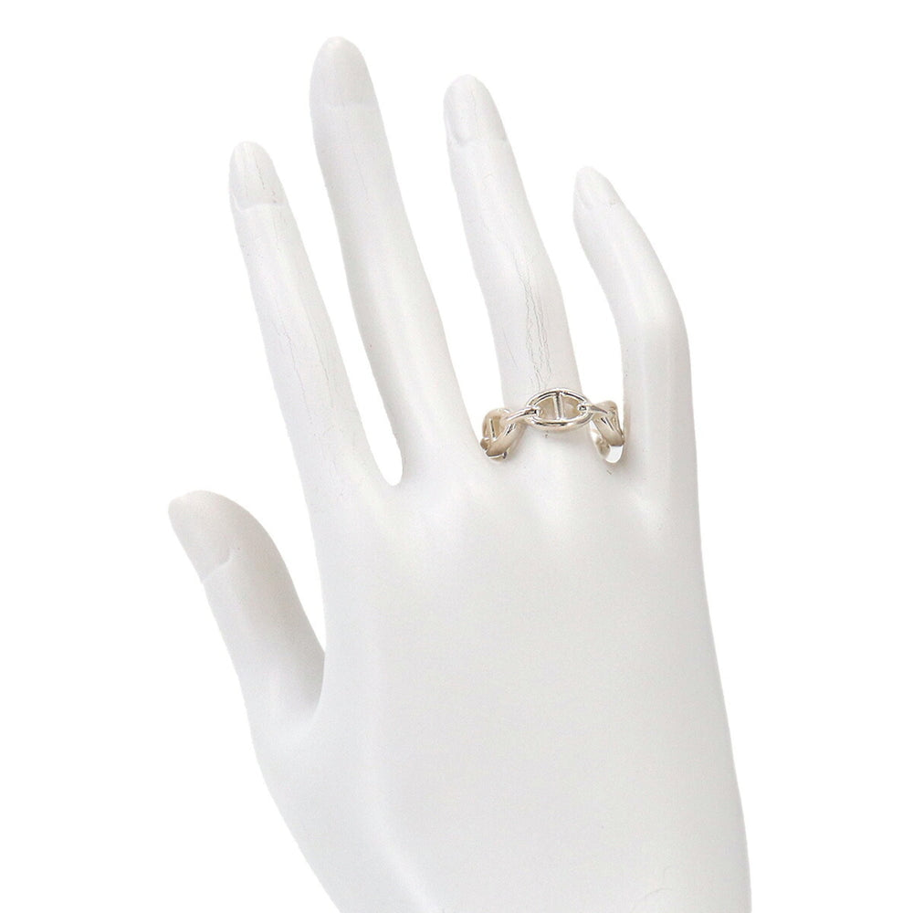 Hermes Chaine d'Ancre Enchainée PM #53 Ring, SV 925 Silver — Like New