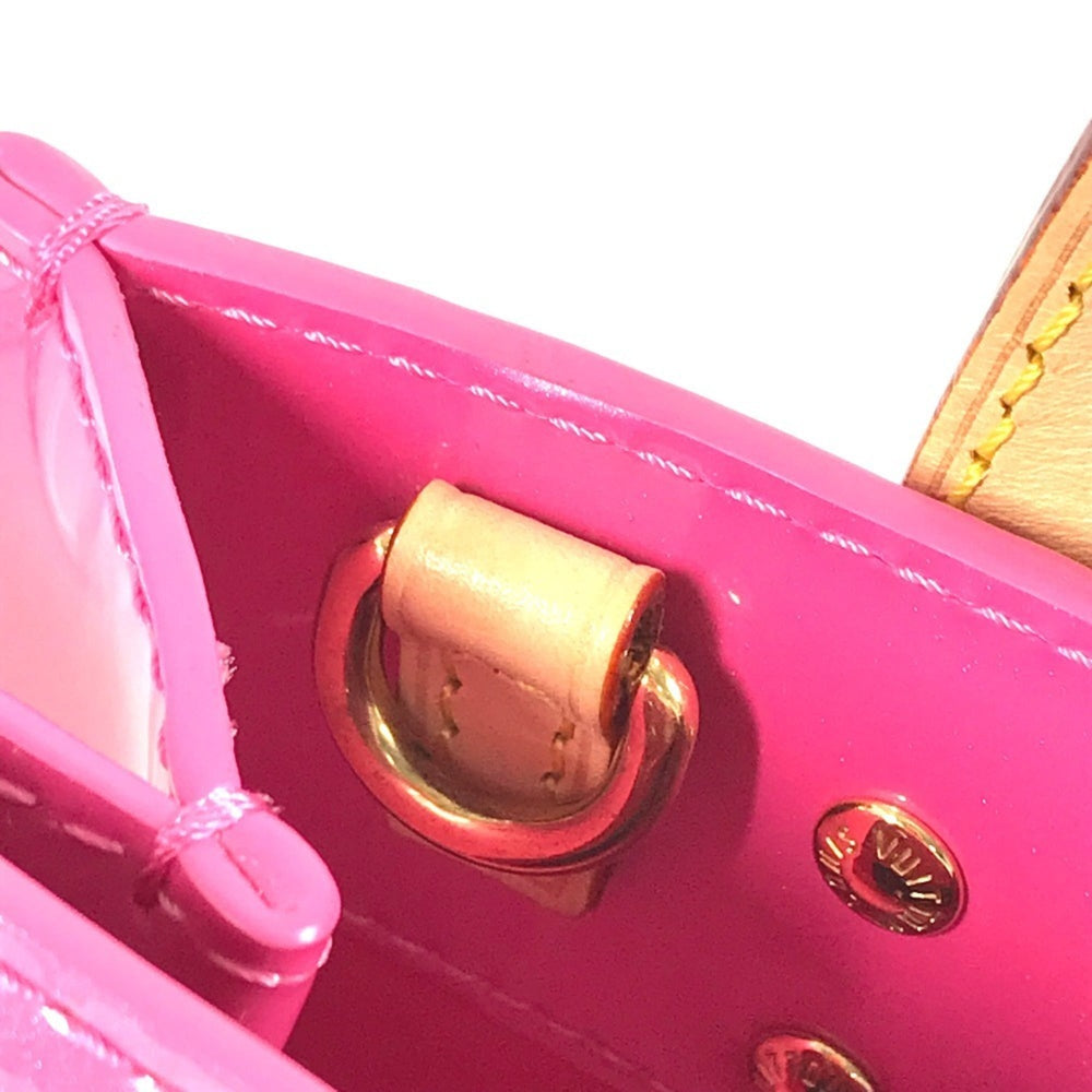 LOUIS VUITTON M24028 Monogram Vernis LV Remix Lead PM 2-Way Bag, Tote Handbag, Shoulder Vernis, Women's, Neon Pink — Like New