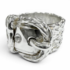 HERMES Vintage Diane 925 Ring, Silver, Weight 11.41g, Men's/Women's Accessory — Like New
