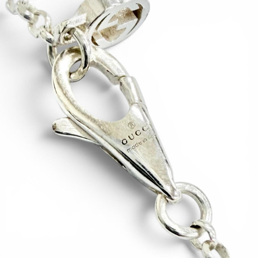 GUCCI 770724 Double G Necklace, 925 Sterling Silver, Weight 5.4g, Women's, Comes with Box and Dust Bag, Very Popular, Highly Recommended! — Like New