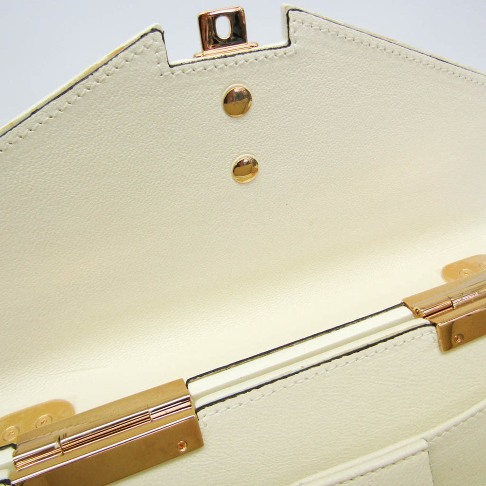 Gucci Sylvie 1969 Acrylic Mini 589482 Women's Acrylic Handbag,Shoulder Bag White — Like New