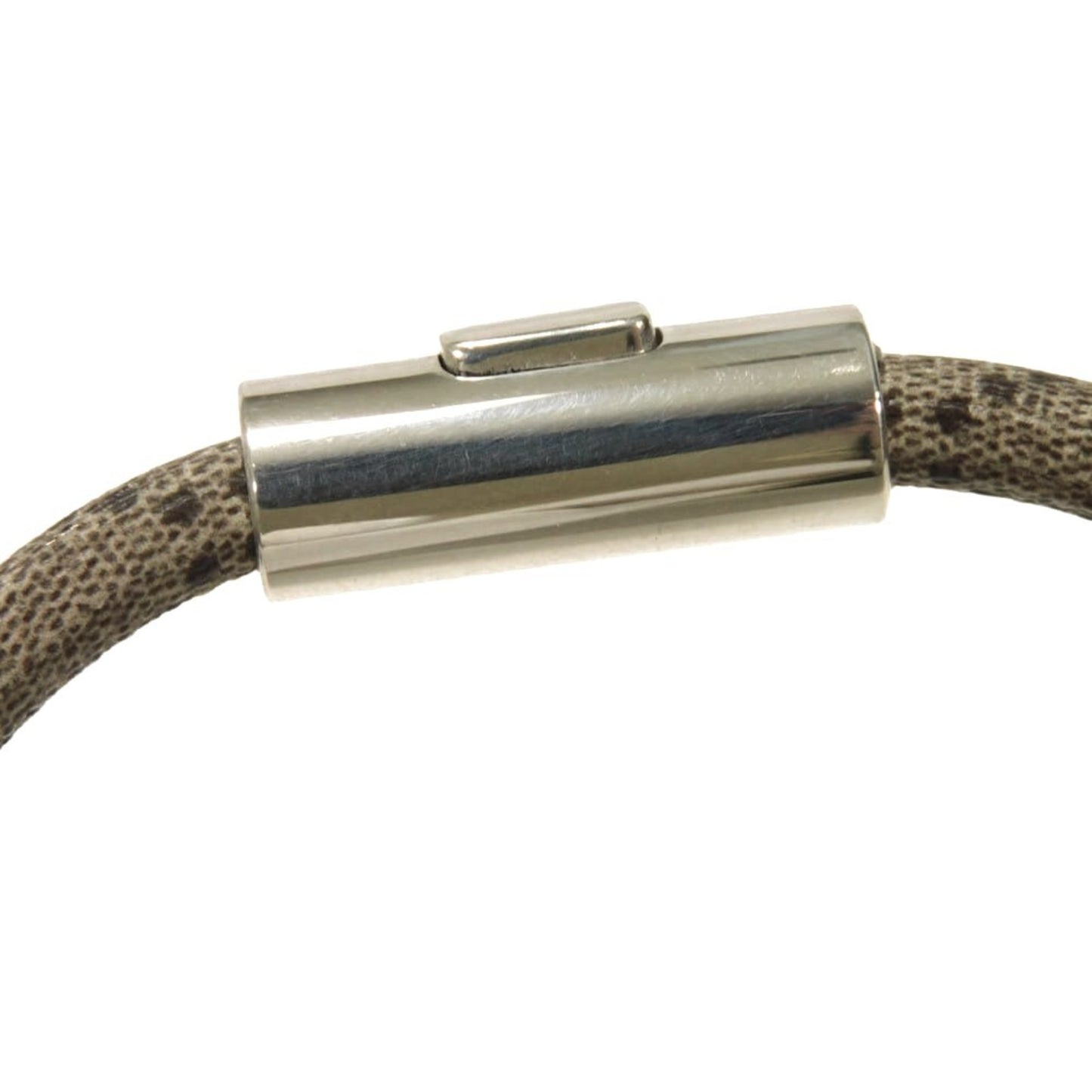 Gucci GG Supreme 17 Double G Ebony Bracelet with Ag925 Sterling Silver Beige 797156 JAAGE 8163 for Men and Women