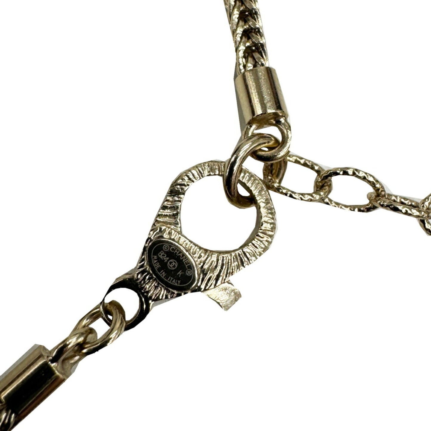 CHANEL Chanel Necklace Choker B24K Coco Mark Rhinestone Women's