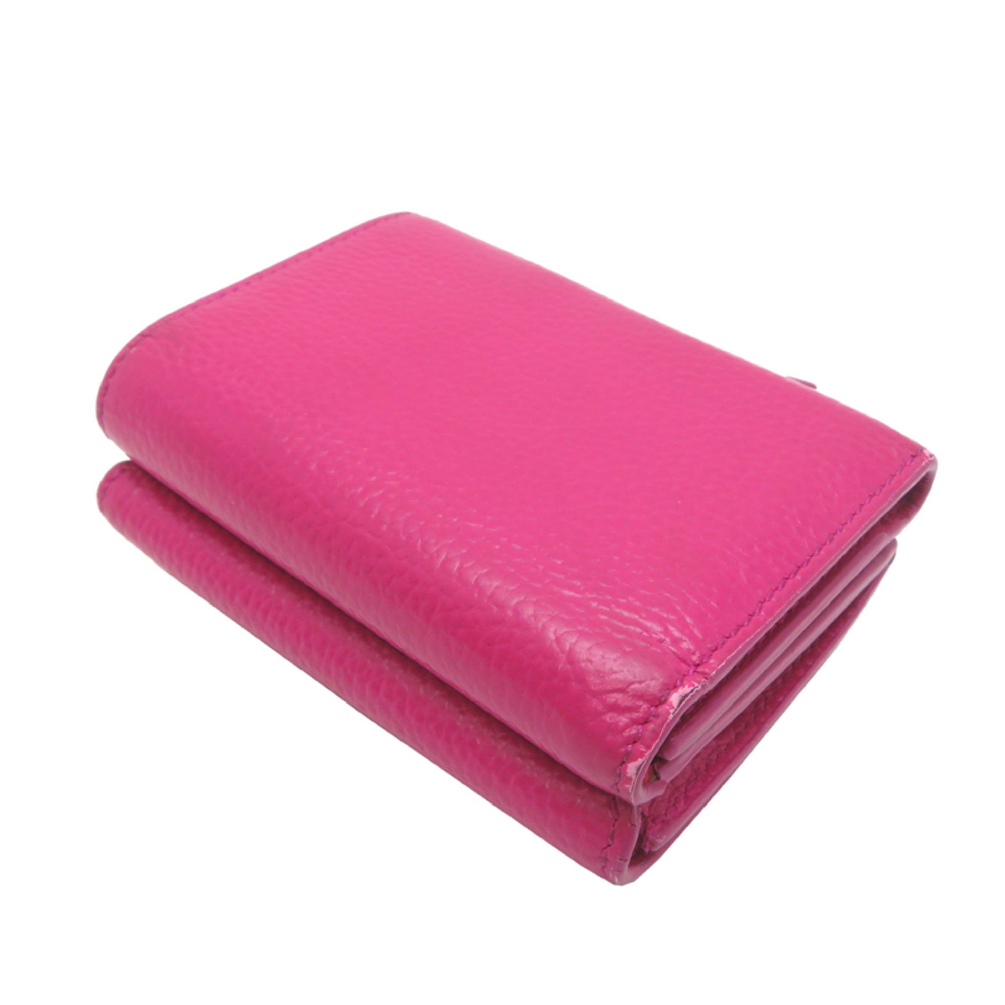 Balenciaga Neo Classic Mini Wallet, Women's Tri-fold 640107, Leather, Pink