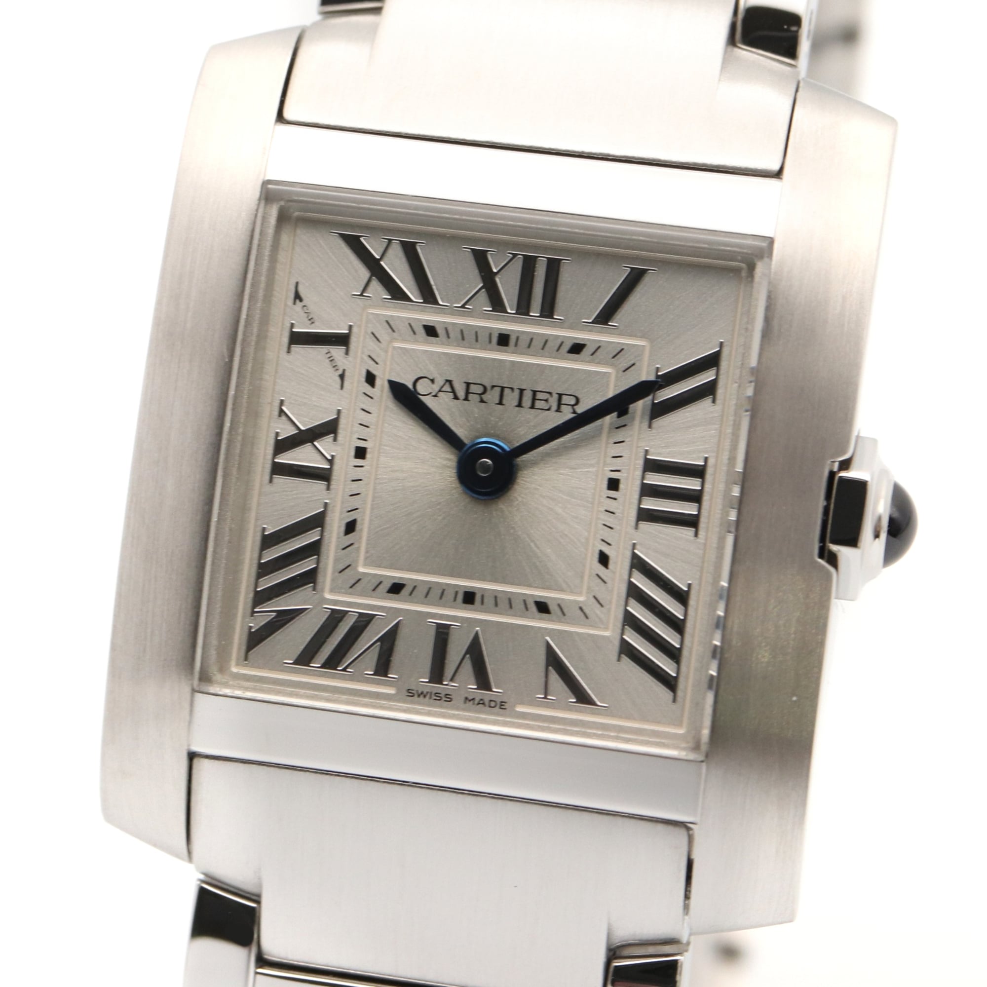 Cartier Tank Française SM Watch, Stainless Steel, Ladies, Silver Tone, WSTA0065 — Very Good