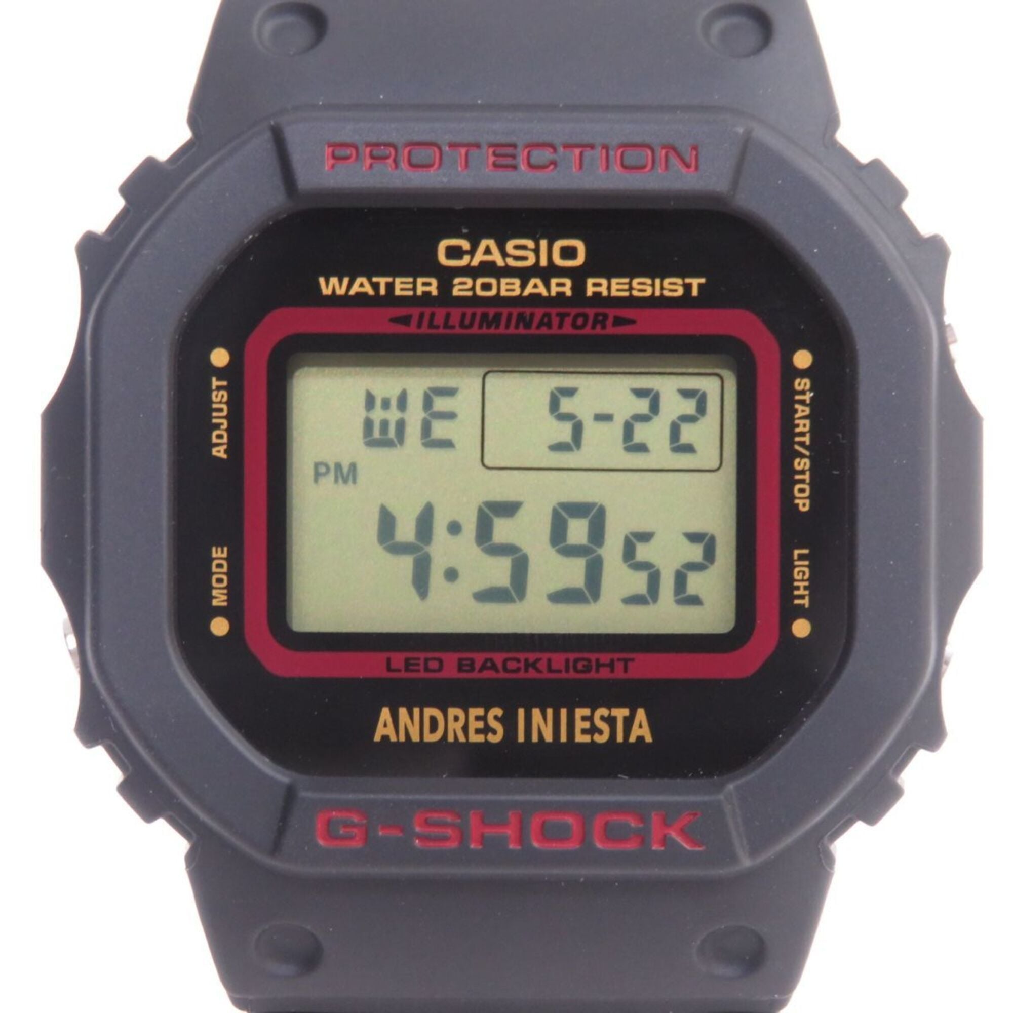 CASIO G-SHOCK DW-5600AI-1JR Andres Iniesta Signature Model Quartz Wristwatch — Good