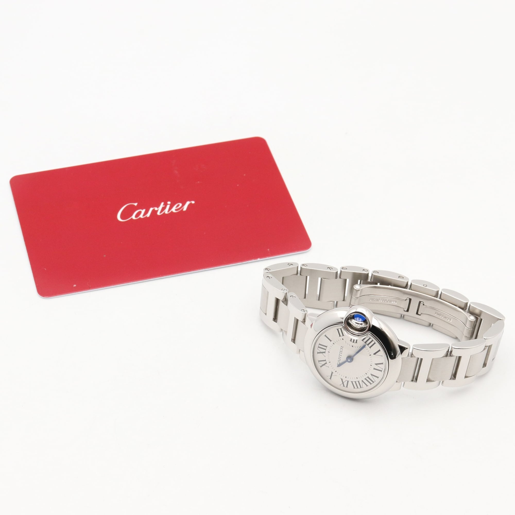 Cartier Ballon Bleu SM Watch, Stainless Steel, Ladies, Silver Tone, W69010Z4 — Very Good