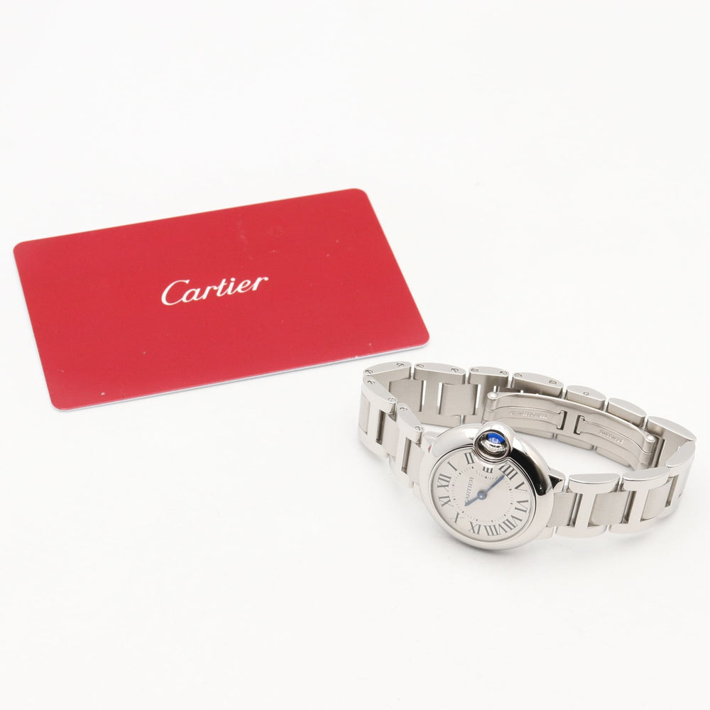 Cartier Ballon Bleu SM Watch, Stainless Steel, Ladies, Silver Tone, W69010Z4 — Very Good