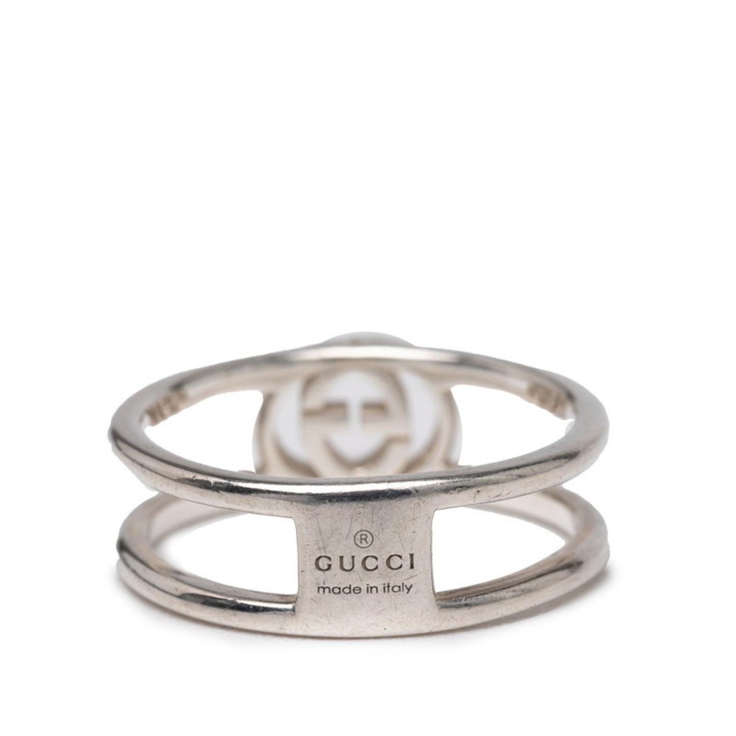 Gucci Interlocking G Ring #11 SV925 Silver Women's GUCCI
